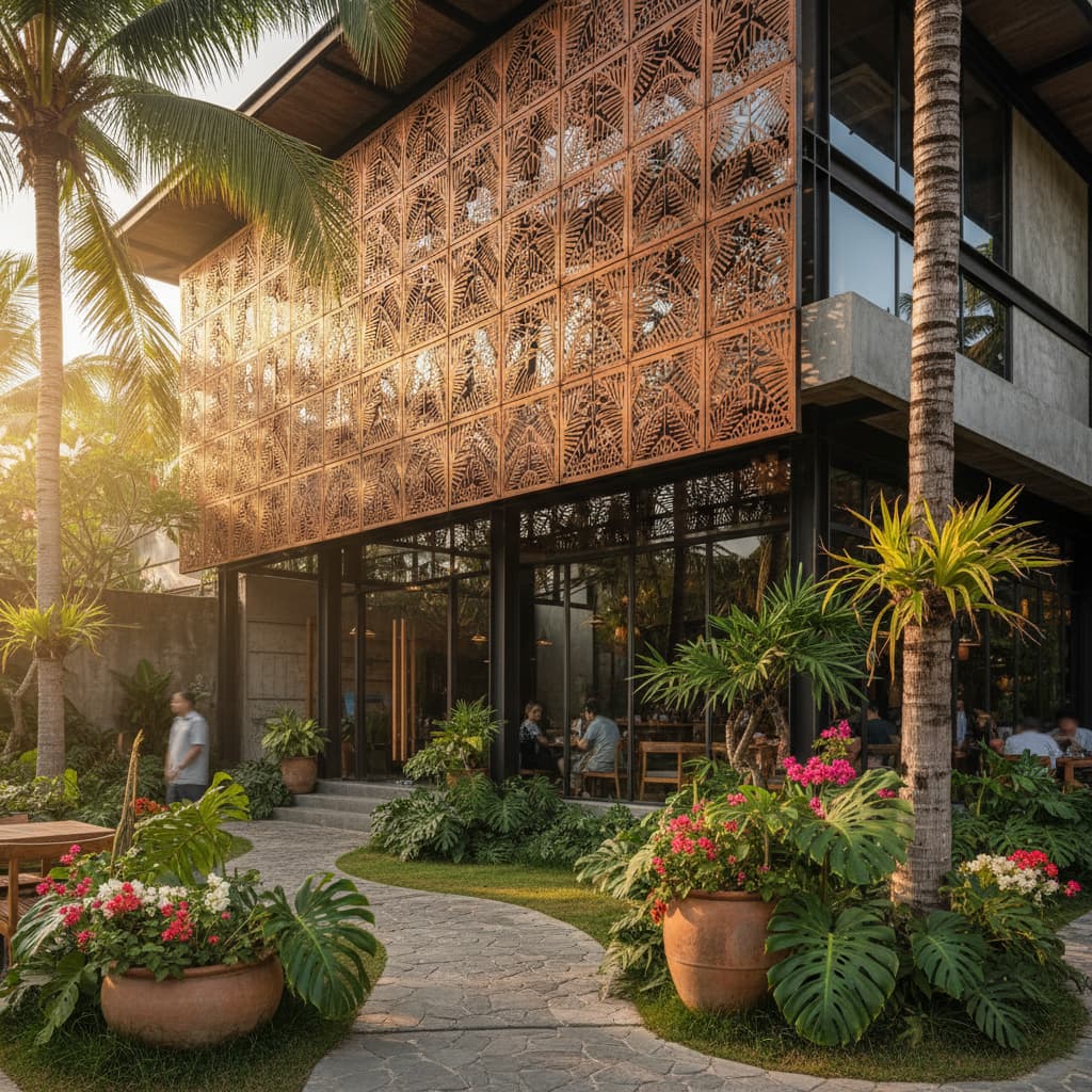 Fasad Plat Besi Modern